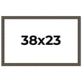 thumbnail image 1 of 38x23 Frame Black Bamboo Solid Wood Picture Frame Width 1.5 Inches | Interior Frame Depth 0.5, 1 of 8