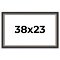 thumbnail image 1 of 38x23 Frame Black Real Wood Picture Frame Width 2.25 Inches | Interior Frame Depth 0.5 Inches |, 1 of 8