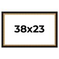 thumbnail image 1 of 38x23 Frame Gold Real Wood Picture Frame Width 2.25 Inches | Interior Frame Depth 0.5 Inches |, 1 of 8