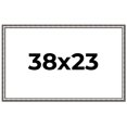 thumbnail image 1 of 38x23 Frame Silver Real Wood Picture Frame Width 1.125 Inches | Interior Frame Depth 0.5 Inches |, 1 of 8