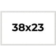 thumbnail image 1 of 38x23 Frame White Real Wood Picture Frame Width 0.75 inches | Interior Frame Depth 0.5 inches |, 1 of 8