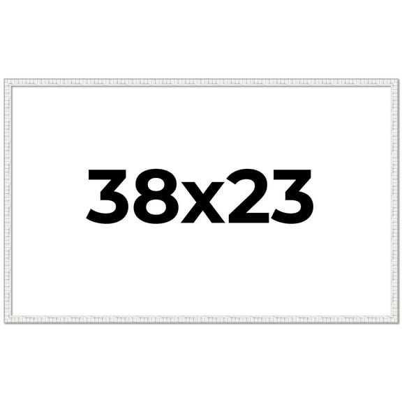 38x23 Frame White Real Wood Picture Frame Width 0.75 inches | Interior Frame Depth 0.5 inches |