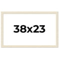 thumbnail image 1 of 38x23 Frame White Real Wood Picture Frame Width 1.5 inches | Interior Frame Depth 0.5 inches | Barn, 1 of 8