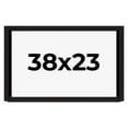 thumbnail image 1 of 38x23 Shadow Box Black Solid Wood Display Picture Frame | 1 Inch Rabbet Depth | | 1.375 Inch, 1 of 4