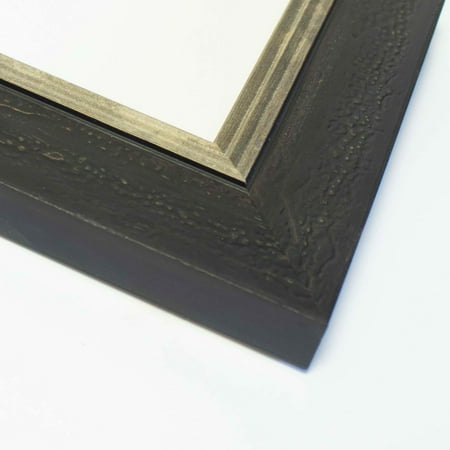 38x24 Frame Black & Gold Solid Wood Picture Frame Width 1.75 Inches | Interior Frame Depth 0.5625