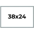 thumbnail image 1 of 38x24 Frame Blue Scuffed Farm Board Solid Wood Picture Frame Width 0.75 Inches | Interior Depth 0.5, 1 of 8