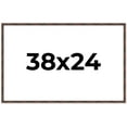 thumbnail image 1 of 38x24 Frame Brown Bamboo with Dark Coffee/Walnut Finish | Solid Wood Picture Frame Width 0.75, 1 of 8