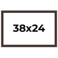 thumbnail image 1 of 38x24 Frame Brown Round Mahogany Solid Wood Picture Frame | 1.625 Inch Moulding Width | with UV, 1 of 8