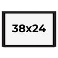 thumbnail image 1 of 38x24 Shadow Box Black Solid Wood Display Picture Frame | 1 Inch Rabbet Depth | | 1.375 Inch, 1 of 4