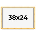 thumbnail image 1 of 38x24 Shadow Box Frame Gold | 1.625 Inches Deep Real Wood Traditional Shadowbox Display Frame | UV, 1 of 5