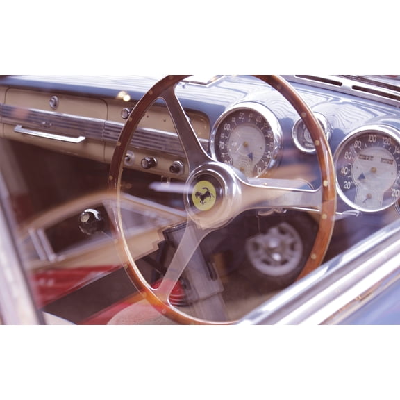 38x24 in Photographic Print Poster Oldtimer Ferrari Auto Retro Automotive Classic