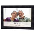 thumbnail image 1 of 38x25 Frame Black Passaggi Solid Wood Picture Frame Width 1.5 Inches | Interior Depth 0.5 Inches |, 1 of 8