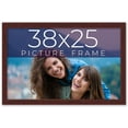 thumbnail image 1 of 38x25 Frame Brown Solid Wood Picture Frame Width 0.75 Inches | Interior Frame Depth 0.5 Inches |, 1 of 8