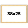 thumbnail image 1 of 38x25 Frame Gold Plein Aire Solid Wood Picture Frame Width 2 Inches | Interior Frame Depth 0.5, 1 of 8