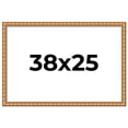 thumbnail image 1 of 38x25 Frame Gold Real Wood Picture Frame Width 1.5 inches | Interior Frame Depth 0.5 inches |, 1 of 8