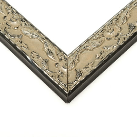 38x25 Frame Silver Solid Wood Picture Frame Width 1.75 Inches | Interior Frame Depth 0.375 Inches |