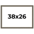 thumbnail image 1 of 38x26 Frame Brown Solid Wood Picture Frame | 1.75 Inch Moulding Width | Austin Frame Complete with, 1 of 8
