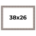 thumbnail image 1 of 38x26 Frame Grey Real Wood Picture Frame Width 2.75 Inches | Interior Frame Depth 0.5 Inches |, 1 of 8