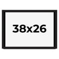 thumbnail image 1 of 38x26 Shadow Box Black Solid Wood Display Picture Frame | 1 Inch Rabbet Depth | | 1.375 Inch, 1 of 4