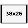 thumbnail image 1 of 38x26 Shadow Box Frame Black | 1 Inches Deep Real Wood Farmhouse Shadowbox Display Frame | UV, 1 of 6