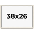 thumbnail image 1 of 38x26 Shadow Box Frame White | 1.125 Inches Deep Real Wood Rustic Shadowbox Display Frame | UV, 1 of 5
