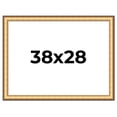 thumbnail image 1 of 38x28 Frame Gold Plein Aire Solid Wood Picture Frame Width 2 Inches | Interior Frame Depth 0.5, 1 of 8
