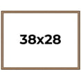 thumbnail image 1 of 38x28 Frame Gold Real Wood Picture Frame Width 1.25 inches | Interior Frame Depth 0.5 inches |, 1 of 8