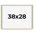 thumbnail image 1 of 38x28 Frame Natural Wood Picture Frame | 0.75 Inch Moulding Width | with UV Acrylic Plexiglass,, 1 of 8