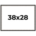 thumbnail image 1 of 38x28 Frame Silver Real Wood Picture Frame Width 1.25 Inches | Interior Frame Depth 0.75 Inches |, 1 of 8