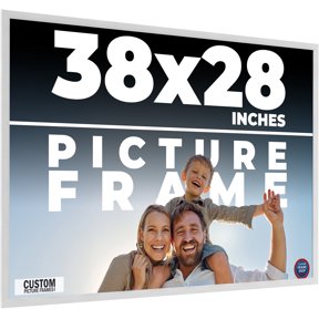 35x35 Frame White Real Wood Picture Frame Width 0.75 inches | Interior ...