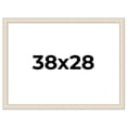 thumbnail image 1 of 38x28 Frame White Real Wood Picture Frame Width 1.75 inches | Interior Frame Depth 0.5 inches |, 1 of 8