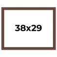 thumbnail image 1 of 38x29 Copper and Brown Real Wood Picture Frame Width 2 inches | Interior Frame Depth 0.5 inches |, 1 of 8