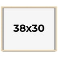 thumbnail image 1 of 38x30 Frame Natural Wood Picture Frame | 0.75 Inch Moulding Width | with UV Acrylic Plexiglass,, 1 of 8