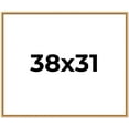 thumbnail image 1 of 38x31 Frame Beaded Gold Solid Wood Picture Frame | 0.75 Inches Moulding Width | Liscio Oro, 1 of 8