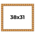 thumbnail image 1 of 38x31 Frame Beige Real Wood Picture Frame Width 3 inches | Interior Frame Depth 0.5 inches |, 1 of 8