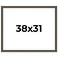 thumbnail image 1 of 38x31 Frame Black Bamboo Solid Wood Picture Frame Width 1.5 Inches | Interior Frame Depth 0.5, 1 of 8