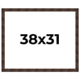 thumbnail image 1 of 38x31 Frame Brown Burl Real Wood Picture Frame Width 1.625 Inches | Interior Frame Depth 0.5 Inches, 1 of 8