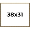 thumbnail image 1 of 38x31 Frame Gold Kingsley Distressed Solid Wood Picture Frame Width 0.75 Inches | Interior Frame, 1 of 8