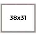 thumbnail image 1 of 38x31 Frame Grey Real Wood Picture Frame Width 1.25 inches | Interior Frame Depth 0.5 inches | Hans, 1 of 8