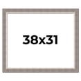 thumbnail image 1 of 38x31 Frame Grey Real Wood Picture Frame Width 2.75 Inches | Interior Frame Depth 0.5 Inches |, 1 of 8