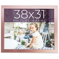 thumbnail image 1 of 38x31 Frame Pink Real Wood Picture Frame Width 0.75 inches | Interior Frame Depth 0.5 inches | Rose, 1 of 8