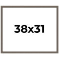 thumbnail image 1 of 38x31 Frame Silver Real Wood Picture Frame Width 1.25 Inches | Interior Frame Depth 0.5 Inches |, 1 of 8