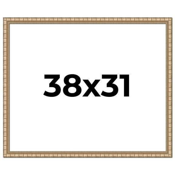 38x31 Frame Silver Real Wood Picture Frame Width 1.5 inches | Interior Frame Depth 0.5 inches |