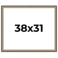 thumbnail image 1 of 38x31 Frame Silver Real Wood Picture Frame Width 1.75 Inches | Interior Frame Depth 0.5 Inches |, 1 of 8