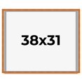 thumbnail image 1 of 38x31 Shadow Box Frame Brown | 0.875 Inches Deep Real Wood Contemporary Shadowbox Display Frame |, 1 of 6