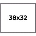 thumbnail image 1 of 38x32 Frame Blue Kingsley Pewter Solid Wood Picture Frame Width 0.75 Inches |Interior Depth 0.5, 1 of 8