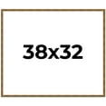 thumbnail image 1 of 38x32 Frame Gold Kingsley Distressed Solid Wood Picture Frame Width 0.75 Inches | Interior Frame, 1 of 8