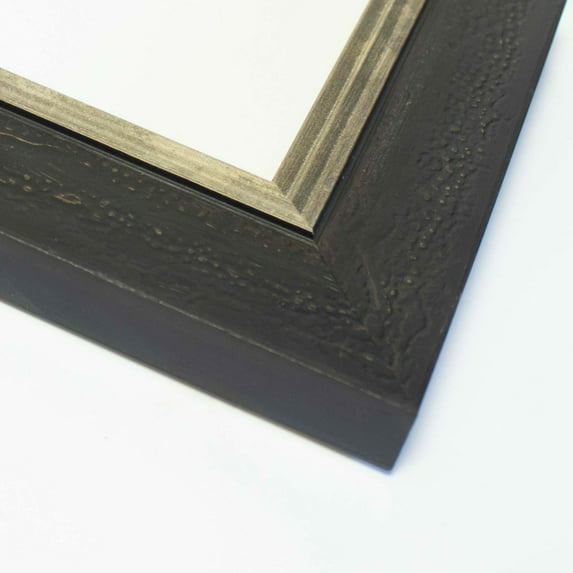 38x5 Frame Black & Gold Solid Wood Picture Frame Width 1.75 Inches | Interior Frame Depth 0.5625