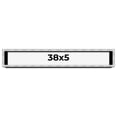 thumbnail image 1 of 38x5 Frame Brushed Silver Solid Wood Picture Frame | 0.75 Inch Moulding Width | Rabbet Depth 0.75, 1 of 5