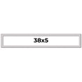 thumbnail image 1 of 38x5 Frame Silver Inner Slope Bevel Picture Frame | 1 Inch Moulding Width | 0.75 Inch Rabbet Depth, 1 of 8